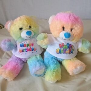 HAPPY BIRTHDAY TYE DYE BEARS