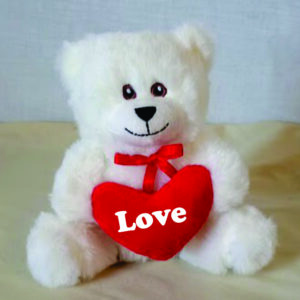 NEW SITTING BEAR w/ HEART