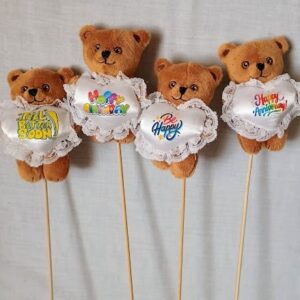 WHITE HEART PICK BEARS