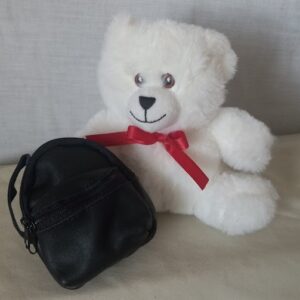 SMALL LEATHER BACKPACK BEAR