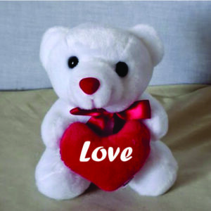 SM. SITTING BEAR w/HEART